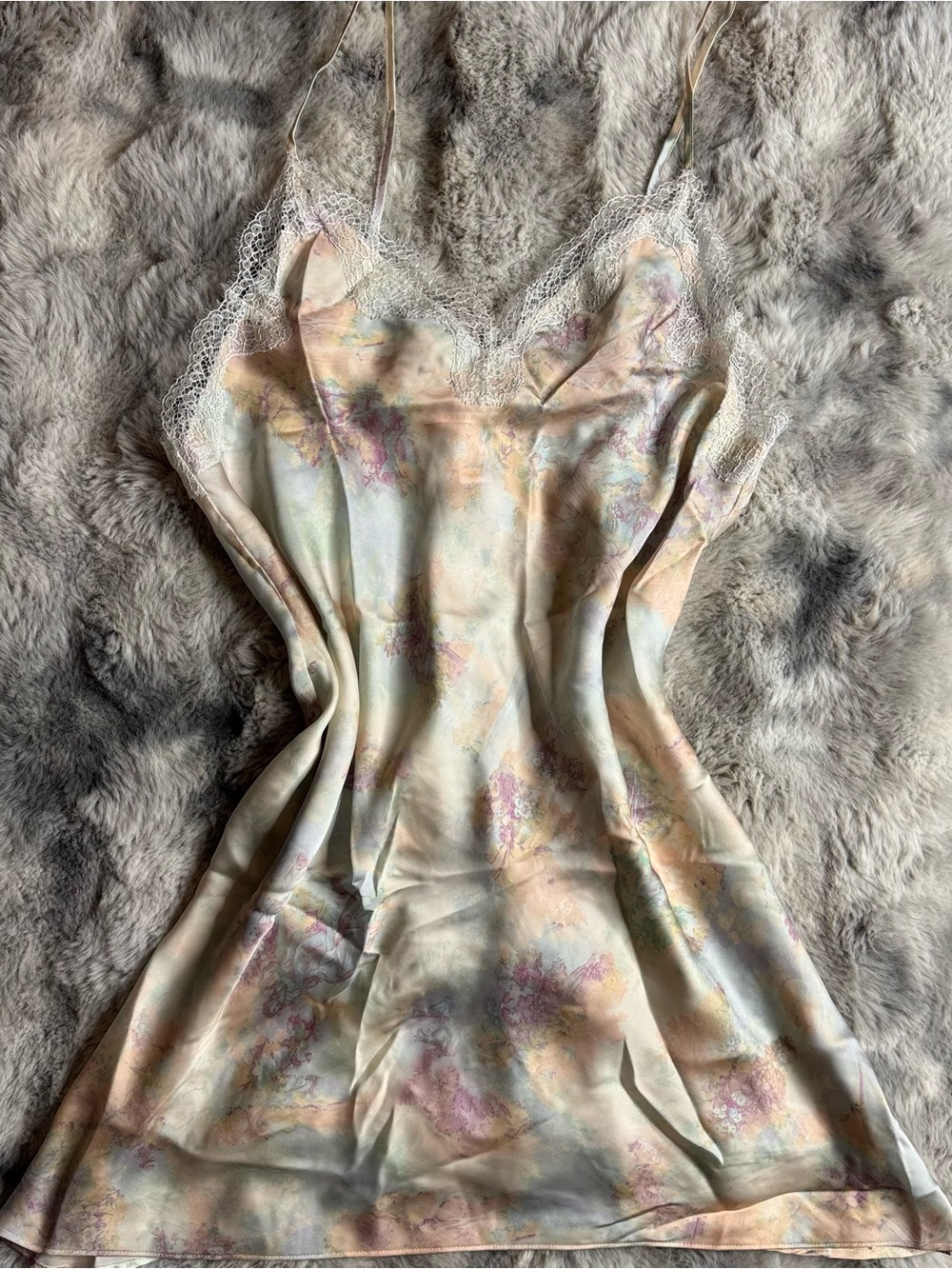 Victoria’s Secret Floral Satin Lace Slip Nightgown M 2020